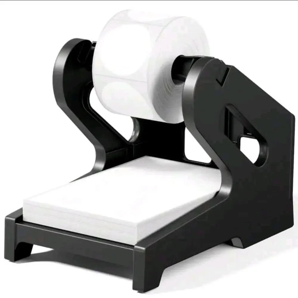 Thermal Shipping Label Holder, 4x6. For Rolls‎ and Fanfold Labels (Black)